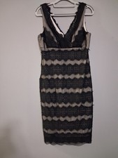 Womens Escape Black Lace Dress Size 8