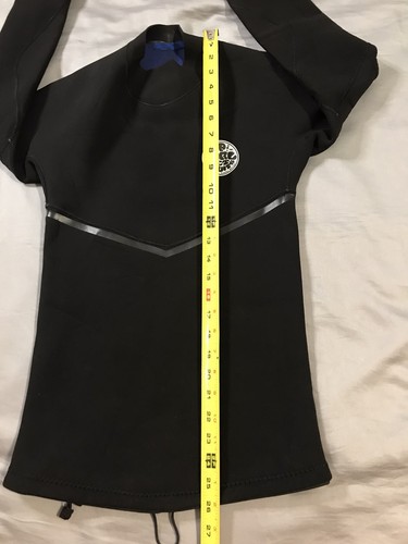 Rip Curl Wet Suit Top Womens Large 1.5 MM Sealed E6 E Bomb Black Long Sleeve - Picture 4 of 13