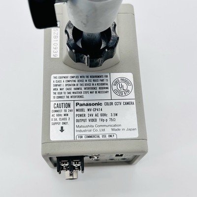Panasonic WV-CP414 Color CCD CCTV Camera & Mount Used | eBay
