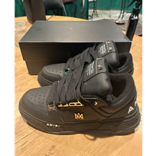 AMIRI Black Leather Low Top Mens Athletic Sne...