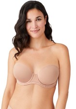 Wacoal Bra 32DDD Beige Red Carpet Convertible Strapless 854119