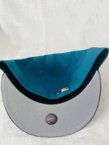 New Era New York Yankees Stadium Patch Two Tone Teal 59Fifty 5950 7 3/8 Hat Cap - Picture 4 of 5