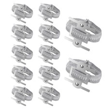 24 Pcs Corsage Wristlet Band, Aluminum Wrist Corsage Bracelets Bands, Silver