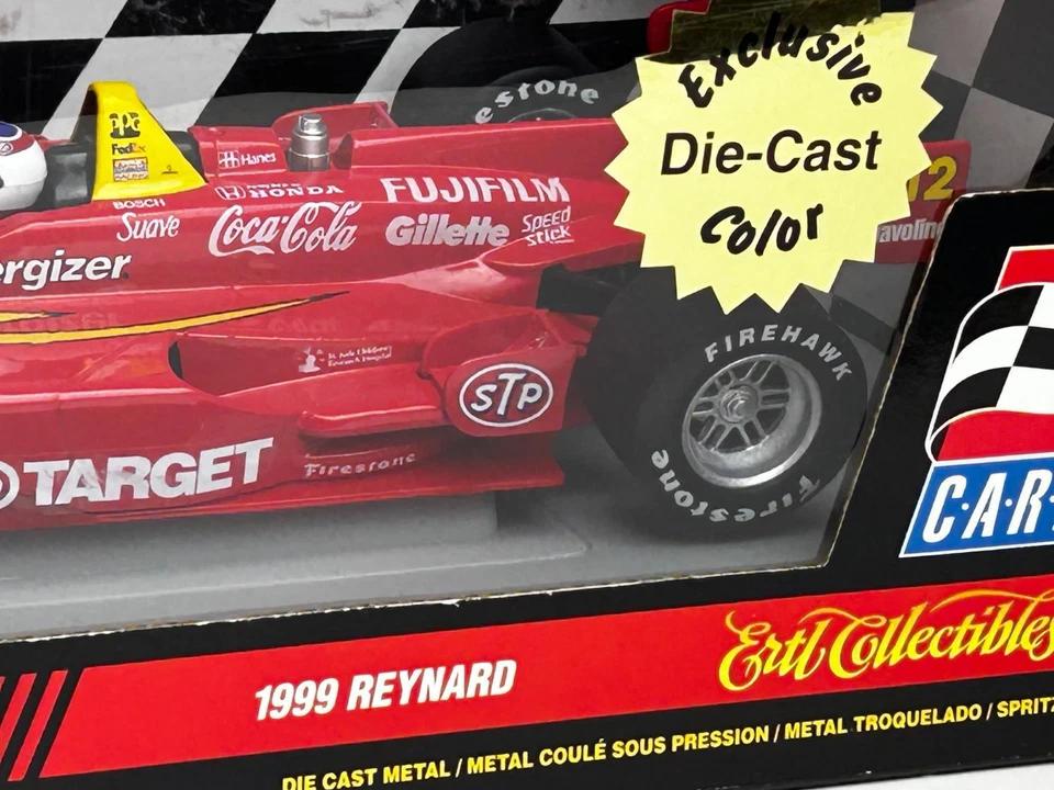Carro de carreras Ertl F-1 1999 Reynard Honda escala 1:18 con caja original, rojo Foto 2 de 4