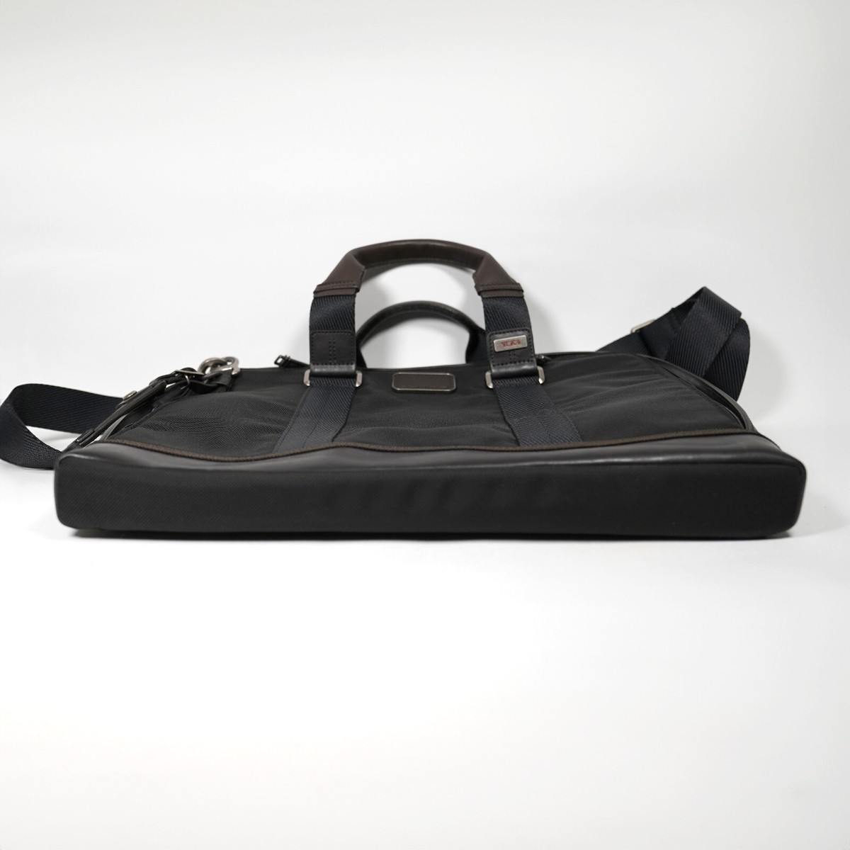 バッグ TUMI ALPHA BRAVO ANDREWS LEATHER BRIEF TUMI Men's Alpha Bravo Andrews Slim Black & Brown Brief