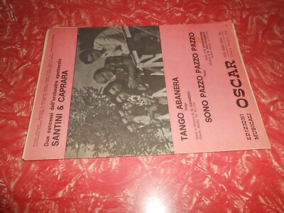 spartiti musicali vintage-tango abanera -sono pazzo pazzo pazzo-ed. mus.oscar 