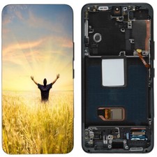 For Samsung Galaxy S22 5G S901U/U1 OLED Display LCD Fix Touch Screen Black Frame