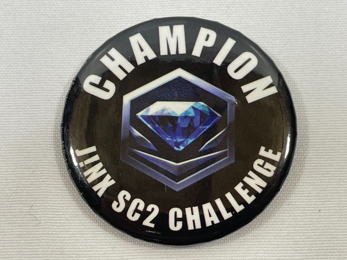 RARE Starcraft 2 Diamond Champion J!NX SC2 Challenge Pin Button