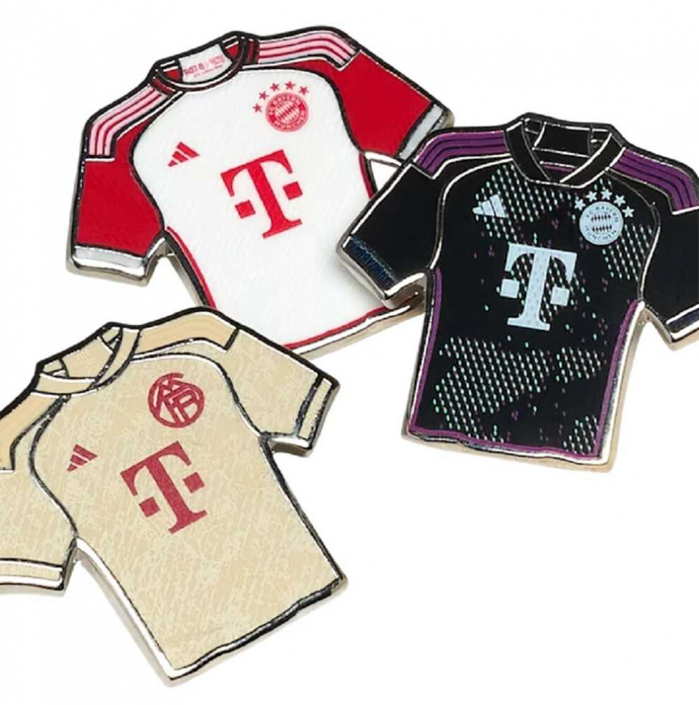 Team Campus FC Bayern München Anstecknadel Pin Trikot 3er-Set Fc