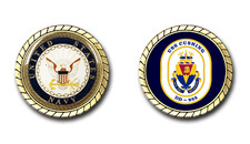 USS Cushing DD-985 Crest Challenge Coin