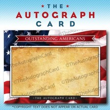 The Autograph Card USA Blank Signature USA Fl...