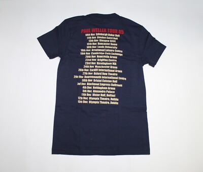 Y2K Paul Weller Shirt Live Zero Five Tour 2005 Punk Rock Women