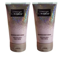 x 2 Bath & Body Works A THOUSAND WISHES Exfoliating Glow Body Scrub 8 oz 