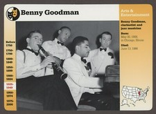 Benny Goodman  Story of America History Card Arts Entertainment