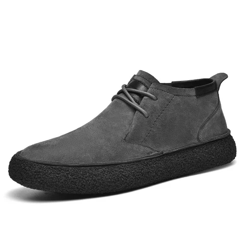Herren Echt leder High Top Werkzeug Stiefeletten Outdoor bequeme Freizeit schuhe - Bild 20 von 27