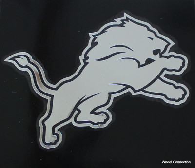Detroit Lions Window Graph Sticker NFL Lic.Decal Football Only chrome shows