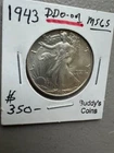 1943 Liberty Walking Half Dollar