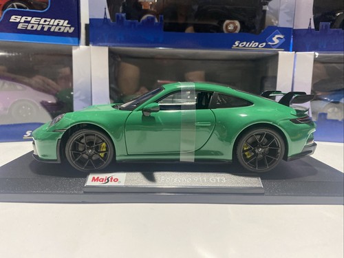 Porsche 911 GT3 - Green 1:18 Scale Maisto Special Edition. Die-cast - New - Picture 2 of 7
