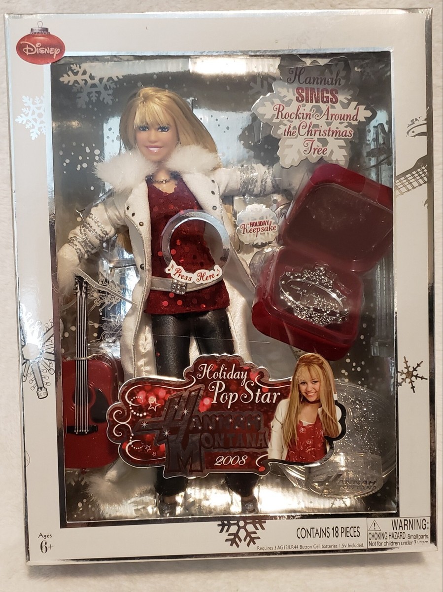 未開封品Hannah Montana フィギュア Doll 人形 バービーレア品 Hannah Montana Doll 2008 Holiday Edition, New | eBay
