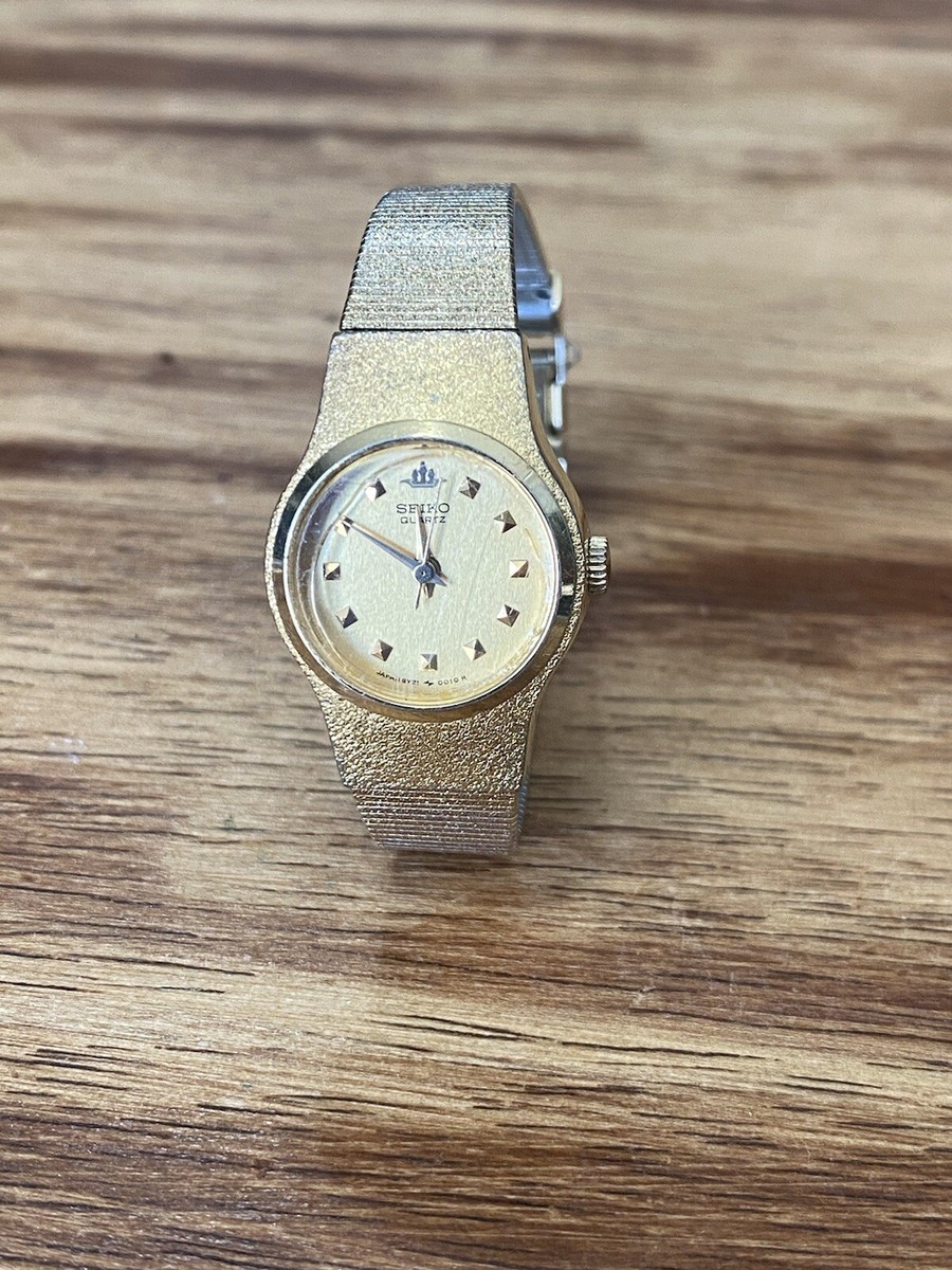 Vintage Seiko Quartz Gold Tone Oval Ladies 85525-A Watch  display picture 1