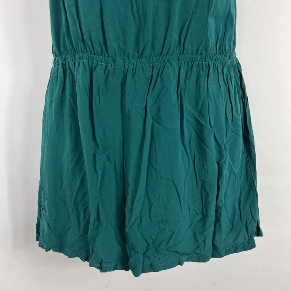 Mimi Chica Romper Women's Large Sleeveless Tank w/ Shorts Lightweight Green - Image 3 of 4