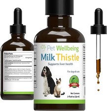 Pet Wellbeing Milk Thistle Healthy Liver Function in Dogs 2oz.