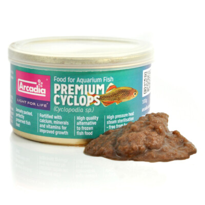 Arcadia Cyclopodia sp. / Premium Cyclops 100g Frostfutter Ersatz Aquarium Futter