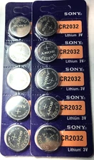 10PK CR2032 SONY MURATA 3V LITHIUM (GREAT EX 2035) DL2032 ECR2032 FREE SHIP