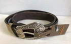 Stetson Mens Western Rodeo Belt Brown 1032S 