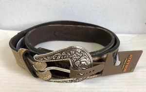 Stetson Mens Western Rodeo Belt Brown 1032S 