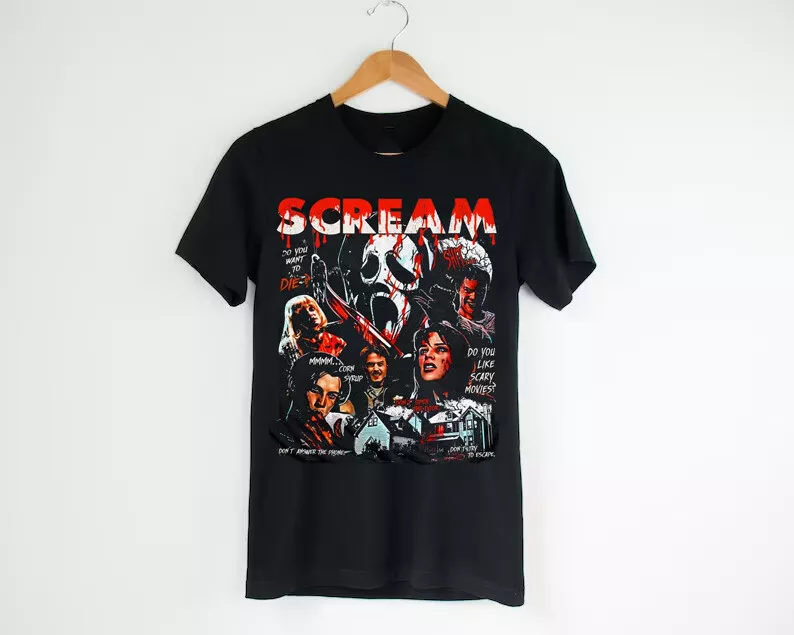 STU MACHER SCREAM T-Shirt,Matthew Lillard Scary Movie T-Shirt,Scary Horror  Tees