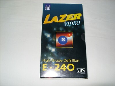 VHS High-Grade Definition Lazer Video Cassette E-240 dmb  unbenutzt