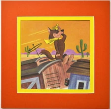 LOOPY DeLOOP RIDING THE RAILS Print Professionally Matted HB 