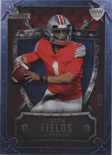2021 Wild Card MATTE Justin Fields #WWB-2