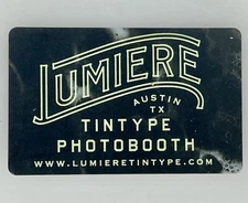Lumiere Austin TX Tintype Photo Booth Gift Card $120 - 28123