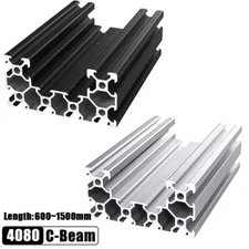 4080 C-Beam Aluminum Profile Extrusion 600-1500mm Linear Rail for 3D Printer