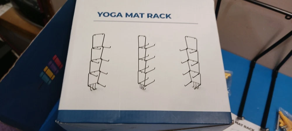 Yoga Mat Holder Wall Mount: Yoga Mat Home Storage Organizer Rack Metal