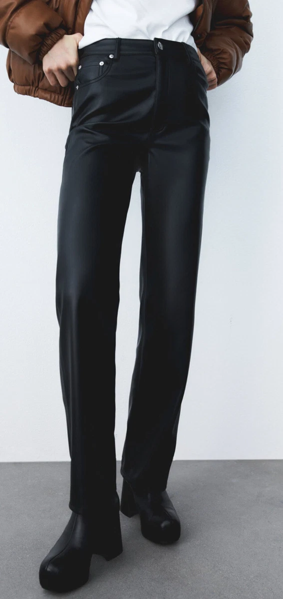 Aggregate 63+ real leather trousers zara super hot in.cdgdbentre