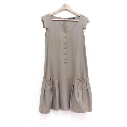 Auth FOXEY NEW YORK - Gray Beige Women's Dress - Picture 1 of 6