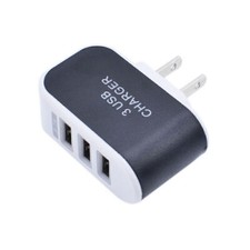 AC Wall Outlet To USB Port Power Adapter Triple Socket 3 slot Charger US Plug