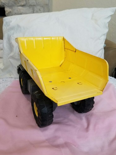 Yellow Tonka Dump Truck 354 Metal & Plastic Tires XMB-975 - Picture 6 of 9