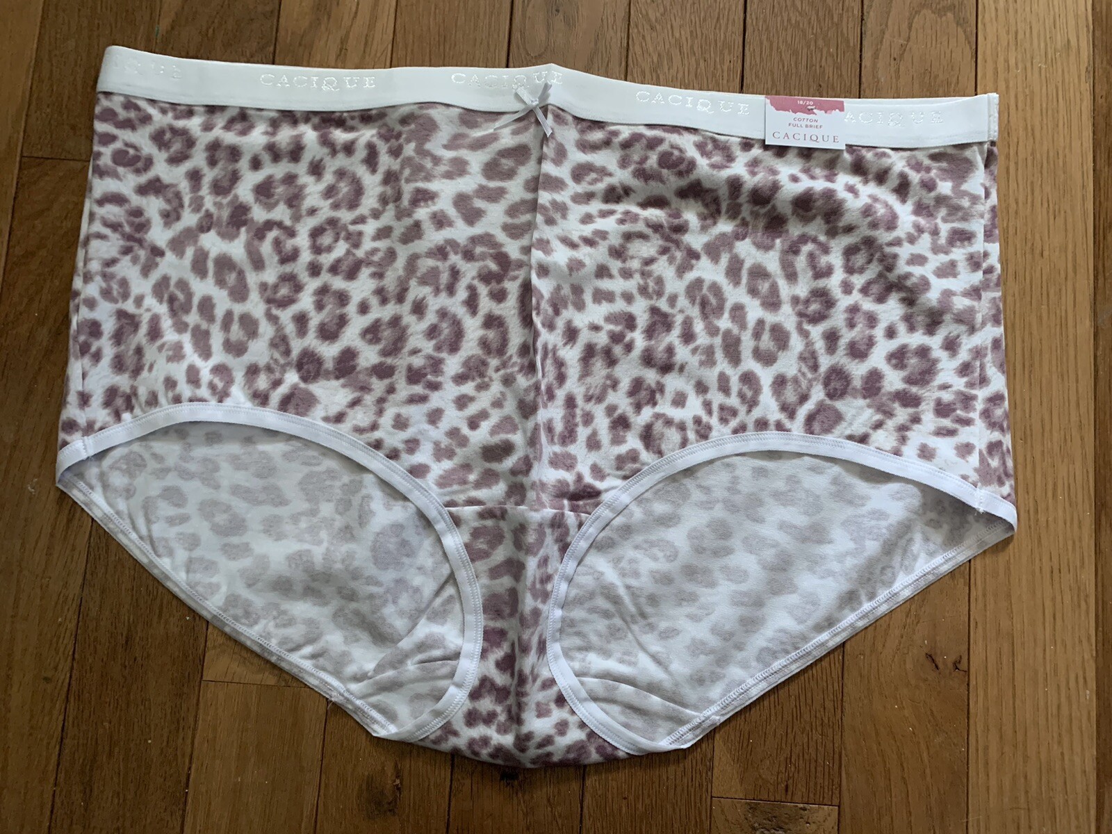 Plus Size 18/20 Lane Bryant Cacique Full Brief Cotton Panty White