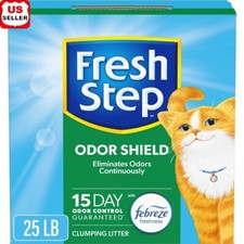 Odor Shield Cat Litter Febreze Freshness Clumping 15 Days Control Low Dust New