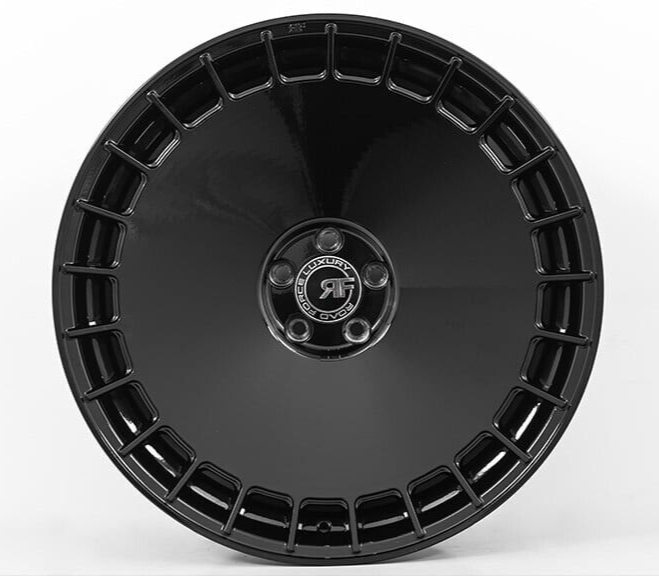 22” RF30 GLOSS BLACK STAGGERED WHEELS FOR MERCEDES W223 S500 S560 ...