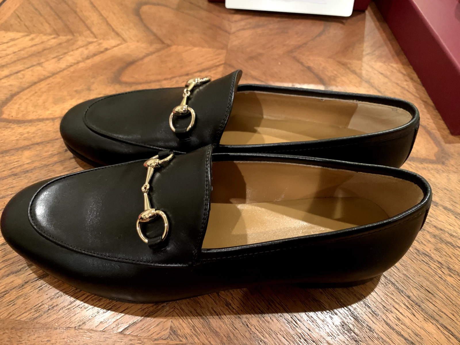 Mocassins Gucci Jordaan en cuir Horsebit   (Femme 37 ; US7) NOIR