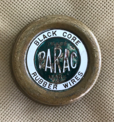 Vintage PARAC Phillips Wire Co Brass Advertising Desk Paperweight Pawtucket RI