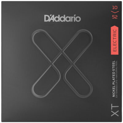 D'Addario XTE1052 vernickelte Stahlsaiten leicht oben/schwer unten - 10-52