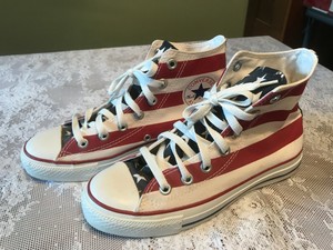 stars and stripes converse high tops