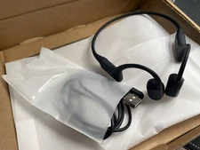 SHOKZ OpenRun S803 Open-Ear  Bone Conduction Sport Headphones W / Cable Black