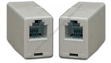Lot100pk RJ11,6P4C 4wire Coupler Female-F,Phone/Telephone Cable/Cord/Wire Joiner